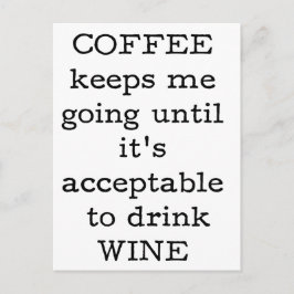 Koffieofferte - grappig. briefkaart