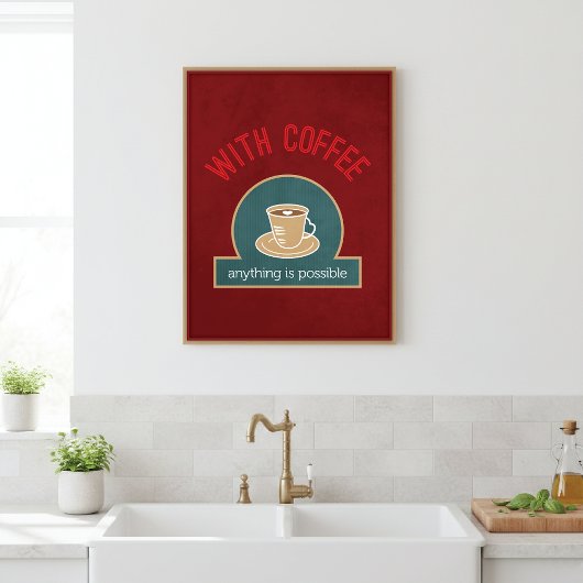 Koffieofferte Modern Kitchen Art Poster