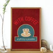 Koffieofferte Modern Kitchen Art Poster