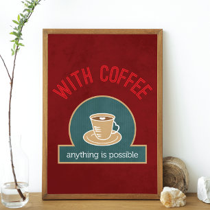 Koffieofferte Modern Kitchen Art Poster