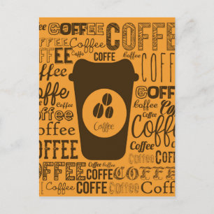koffieontwerp briefkaart