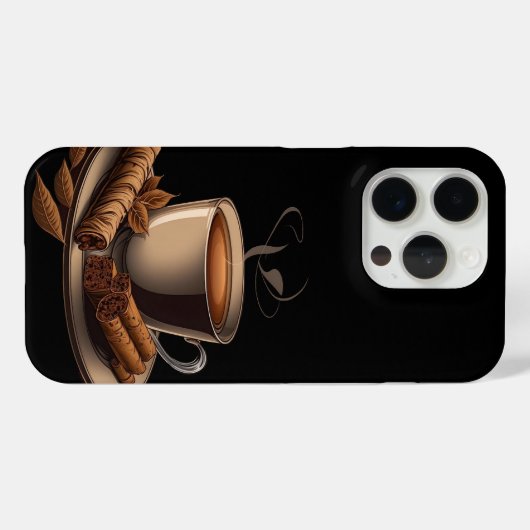 Koffieontwerp Case-Mate iPhone Case (Achterkant (horizontaal))
