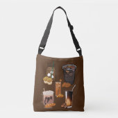 koffieontwerp crossbody tas (Voorkant)