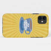 Koffieontwerp Retro Case-Mate iPhone Case (Achterkant (horizontaal))