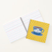Koffieontwerp Retro Notitieboek (Binnen)