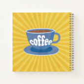 Koffieontwerp Retro Notitieboek (Achterkant)