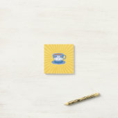 Koffieontwerp Retro Post-it® Notes (Op bureau)