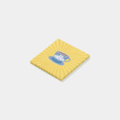 Koffieontwerp Retro Post-it® Notes (Schuin)