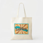 Koffieontwerp Retro Tote Bag (Voorkant)