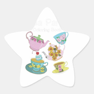 Koffieontwerp Ster Sticker