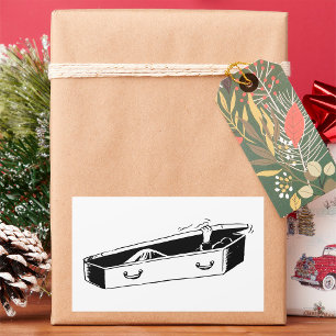 Koffieopening Rechthoekige Sticker