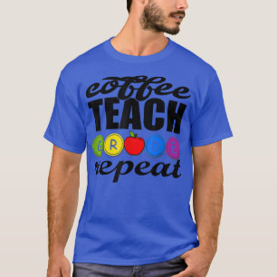 Koffieopleiding herhalen Lovers leraar terug naar T-shirt