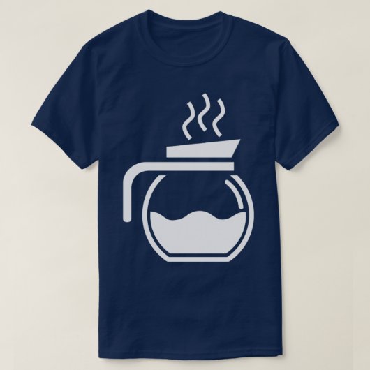 Koffieopslagpot T-shirt (Design voorkant)