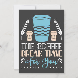 Koffieover de koffie-Pauze tijd Kaart