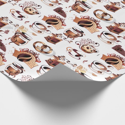 Koffieoverlooppapier Cadeaupapier (Hoek)