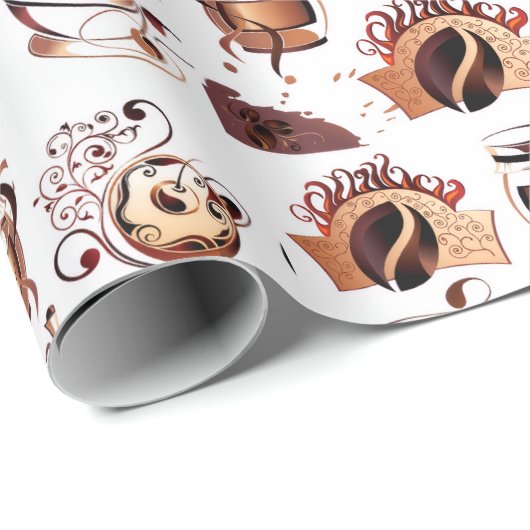 Koffieoverlooppapier Cadeaupapier (Rol Hoek)