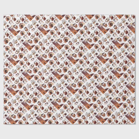 Koffieoverlooppapier Cadeaupapier (Vlak)