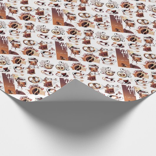 Koffieoverlooppapier Cadeaupapier (Hoek)