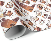 Koffieoverlooppapier Cadeaupapier (Rol Hoek)