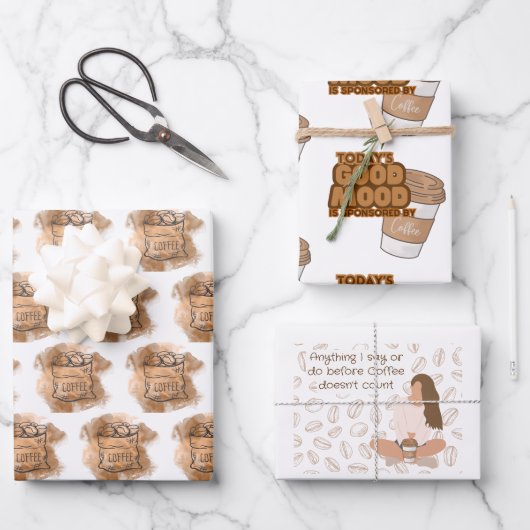 Koffieoverlooppapier Inpakpapier Vel (Voorkant)
