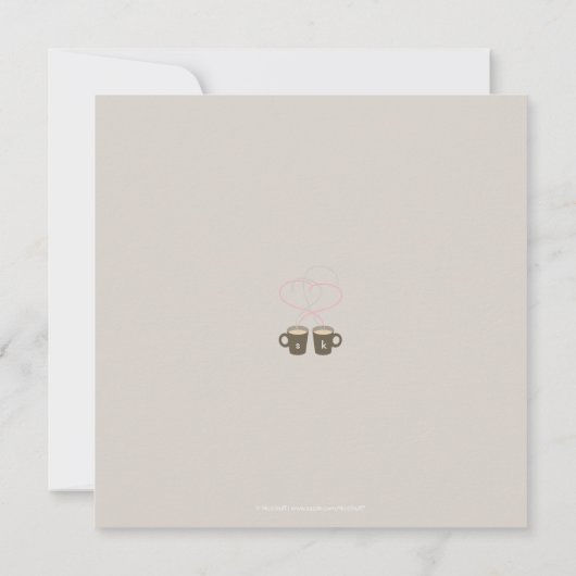 Koffieovers Datum opslaan Save The Date (Achterkant)