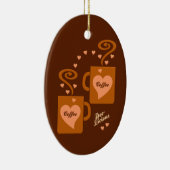 Koffieovers, versieren, aanpassen keramisch ornament (Rechts)