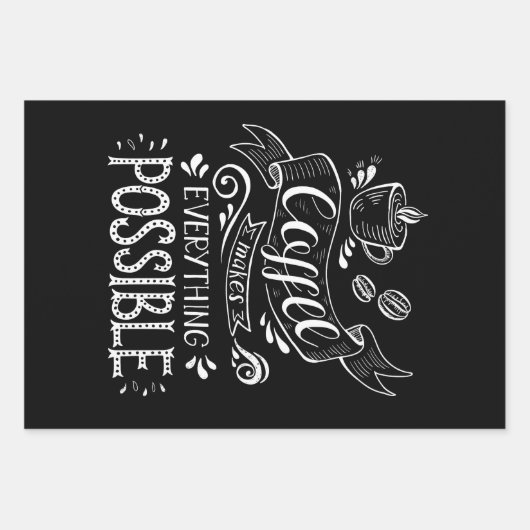 Koffiepapier met deklaag inpakpapier vel (Voorkant)