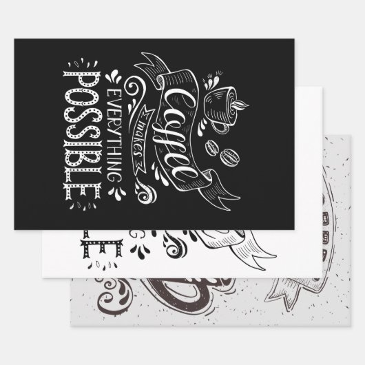 Koffiepapier met deklaag inpakpapier vel (Set)