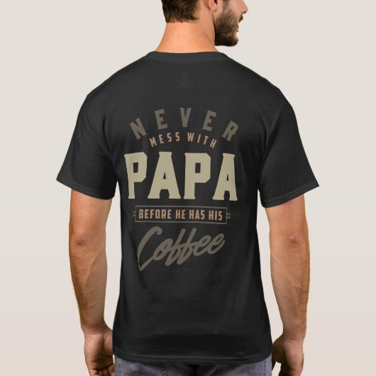 koffiepapier t-shirt (Achterkant)