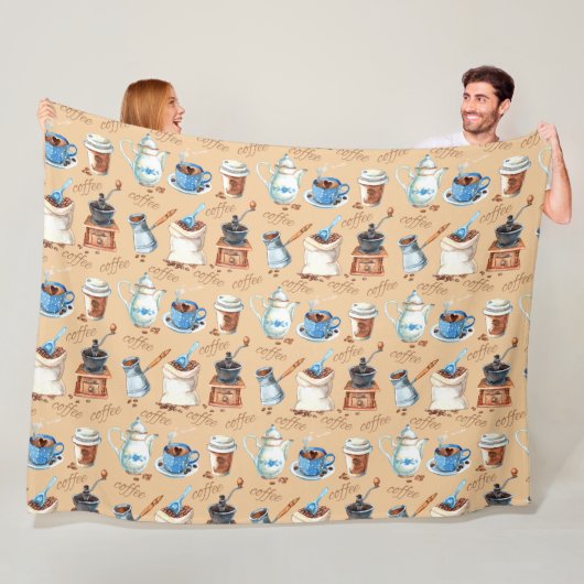 Koffiepapier voor waterverf fleece deken (In situ)