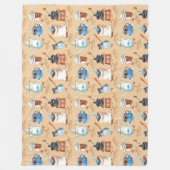 Koffiepapier voor waterverf fleece deken (Voorkant)