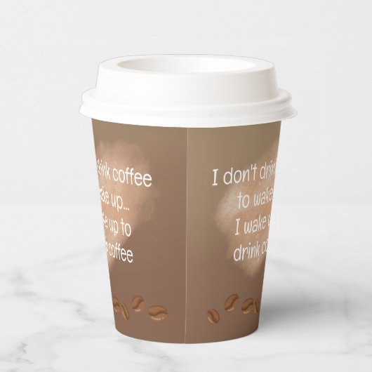 Koffiepapierbekertjes met QR-code toevoegen Papieren Bekers (Rechts)