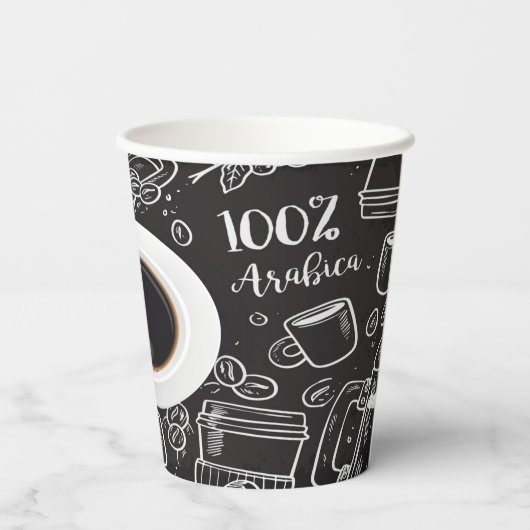 Koffiepapierbekertjes Papieren Bekers (Achterkant)