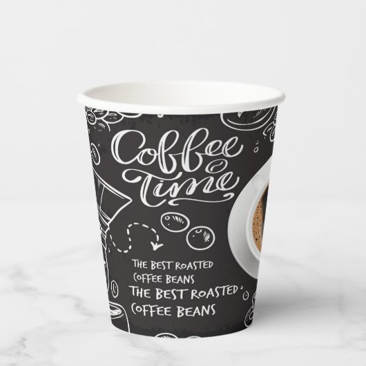 Koffiepapierbekertjes Papieren Bekers (Voorkant)
