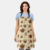 Koffiepatroon Apron Schort (Gedragen)