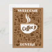 Koffiepatroon Briefkaart (Voorkant / Achterkant)