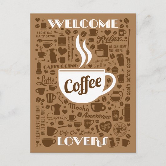 Koffiepatroon Briefkaart (Voorkant)