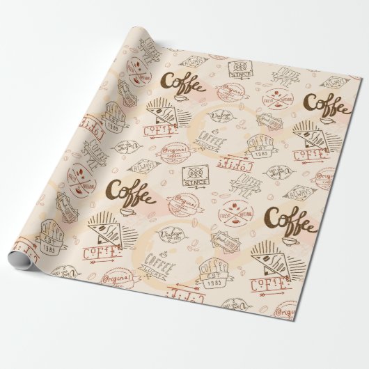 Koffiepatroon Cadeaupapier (Uitgerold)