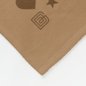 Koffiepatroon Fleece Deken (Hoek)