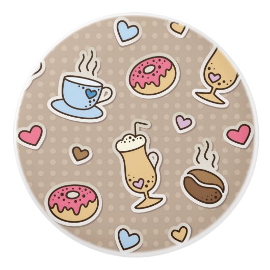 Koffiepatroon Keramische Knop (Voorkant)