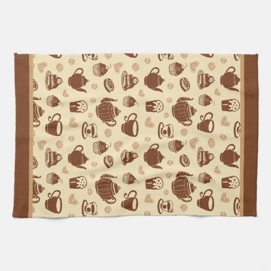 Koffiepatroon Keukenhanddoeken (Horizontaal)
