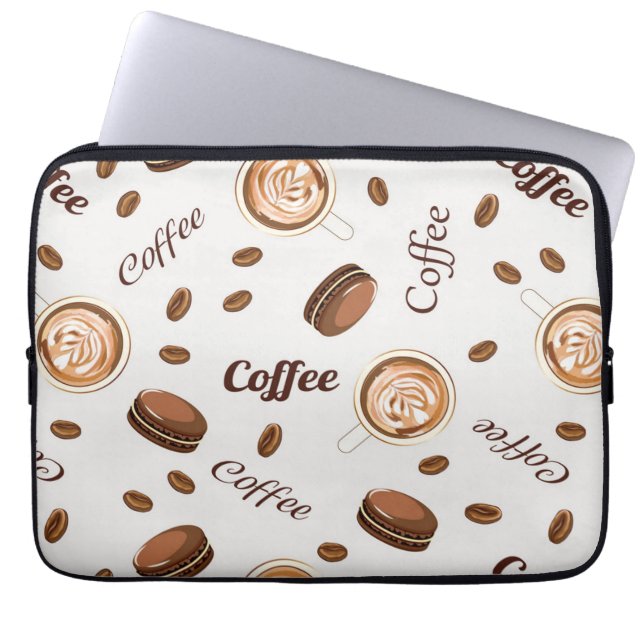 Koffiepatroon Laptop Sleeve (Voorkant)