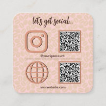 Koffiepatroon Social Media teken met QR code schat