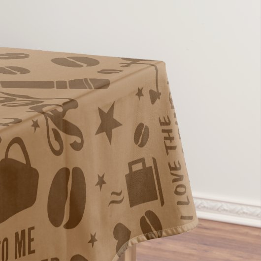 Koffiepatroon Tafelkleed (Voorbeeld)