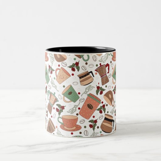 koffiepatroon tweekleurige koffiemok (Center)