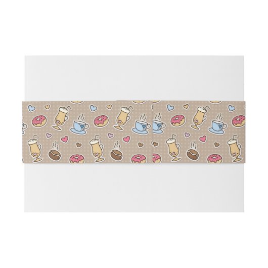 Koffiepatroon Uitnodigingen Wikkel (Achterkant Voorbeeld)