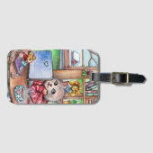 Koffiepauze Bagagelabel (Voorkant (horizontaal))