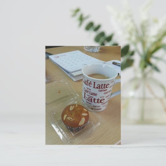 Koffiepauze Briefkaart (Staand voorkant)