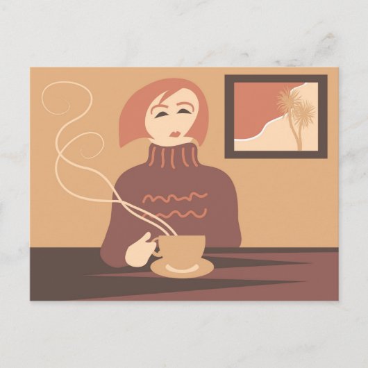 Koffiepauze Briefkaart (Voorkant)