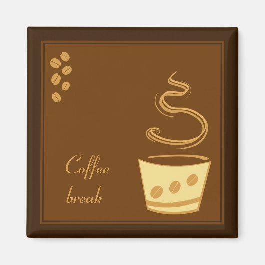 Koffiepauze - Business Magnet Design (Voorkant)